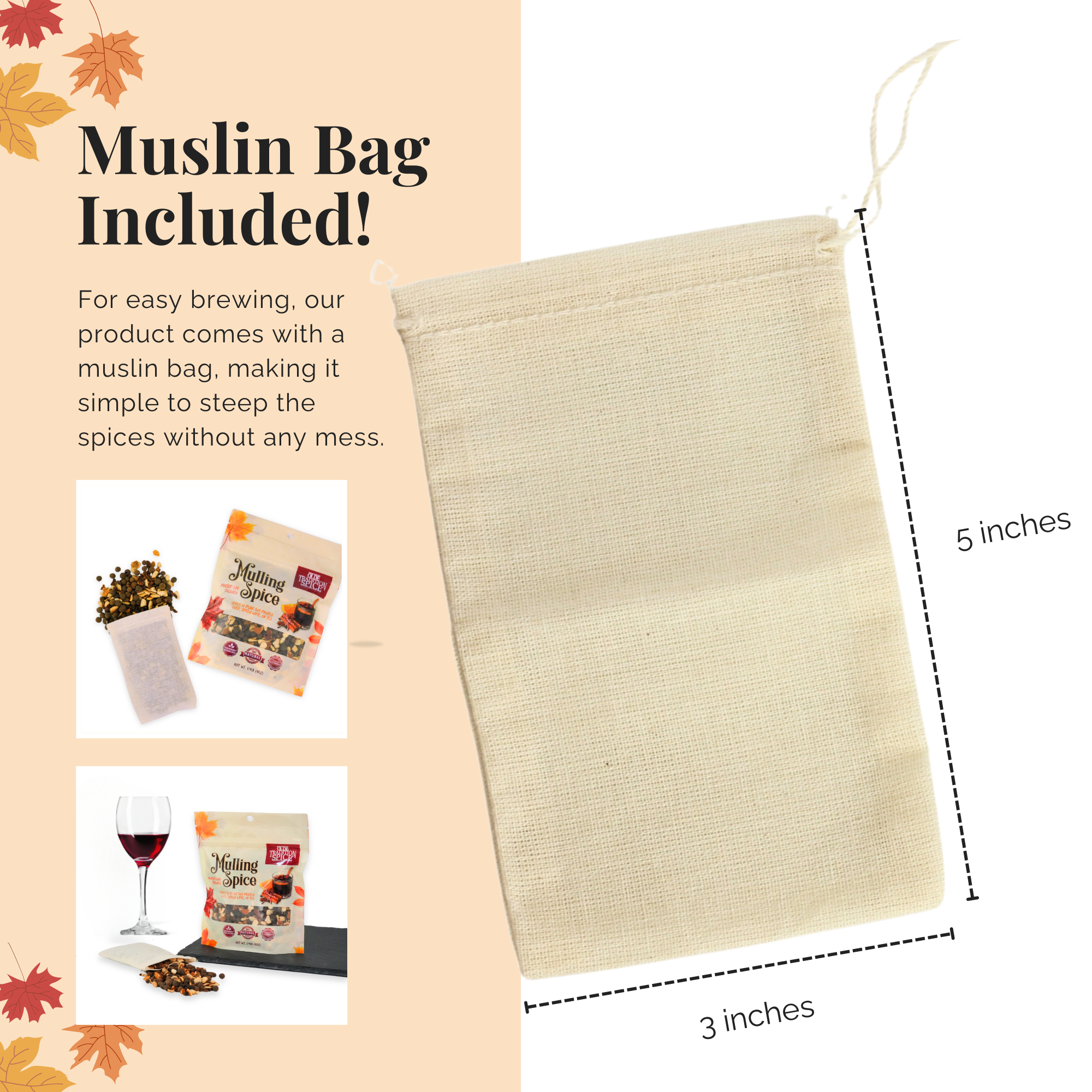 Mulling Spice: muslin bag included
