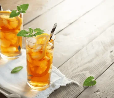 Iced tea with spices