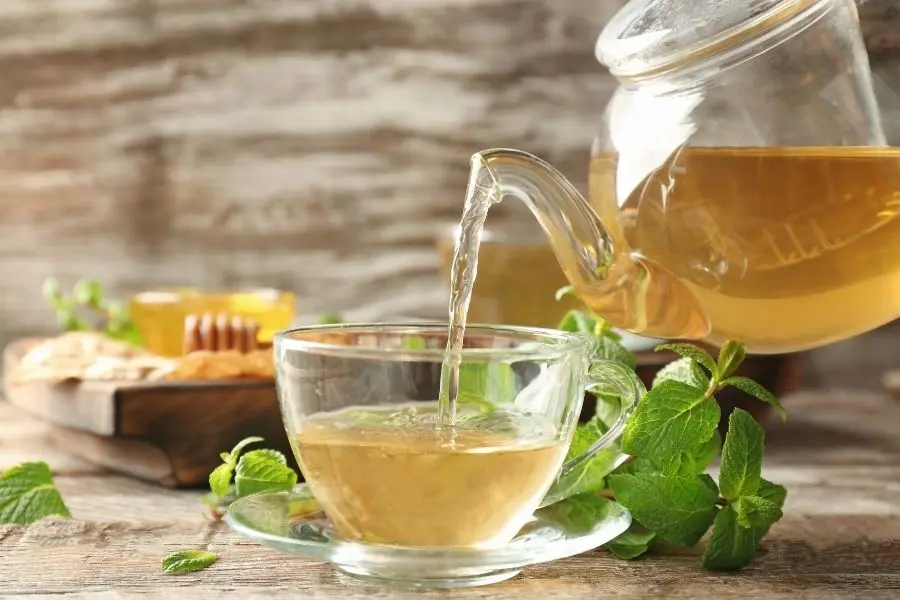 Spring Brunch Ideas: Spiced Tea with mint